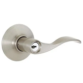 Schlage F51 Accent Accent Satin Nickel Universal Keyed Entry Door Handle 3 Schlage F51 Accent Accent Satin Nickel Universal Keyed Entry Door Handle