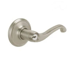 Schlage F51 Flair Satin Nickel Universal Keyed Entry Door Handle