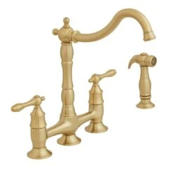 Lyndhurst 2-Handle Bridge Kitchen Faucet With Side Sprayer In Brushed Nickel -Household Items Sales 0461dd590dcca51bd272f41b8ac17fef 1800x1800