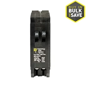 Square D Homeline 20-Amp 1-Pole Tandem Circuit Breaker 3 Square D Homeline 20-Amp 1-Pole Tandem Circuit Breaker
