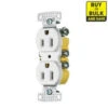 Hubbell White 15-Amp Duplex Residential (10-Pack) Outlet -Household Items Sales 050169506998 1800x1800