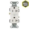 Hubbell White 20-Amp Duplex Tamper Resistant Residential/Commercial Outlet -Household Items Sales 050169508183 1800x1800