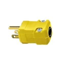 Hubbell 15-Amp-Volt Yellow 3-Wire Grounding Plug