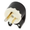 Hubbell 20-Amp-Volt Black/White 3-Wire Plug -Household Items Sales 050169987445 1800x1800