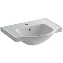 KOHLER Veer 24 In. Vitreous China Pedestal Sink Basin In White With Overflow Drain -Household Items Sales 0567c16c01ef2927b32ac409222ad2e2 1800x1800