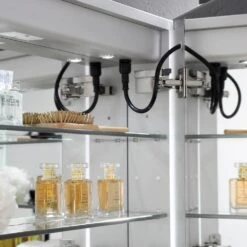 Spazio 24 In. W X 30 In. H Recessed Or Surface Mount Medicine Cabinet With LED Lighting, Mirror Defogger And Right Hinge 19 Spazio 24 In. W X 30 In. H Recessed Or Surface Mount Medicine Cabinet With LED Lighting, Mirror Defogger And Right Hinge -Household Items Sales 078173c37c650101972fa814bd74ba20 1800x1800