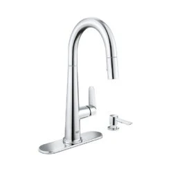 Veletto Single-Handle Pull-Down Dual Sprayer Kitchen Faucet With Soap Dispenser In SuperSteel InfinityFinish -Household Items Sales 08a669d1dbec4c9ea395968eaf3a7226 1800x1800
