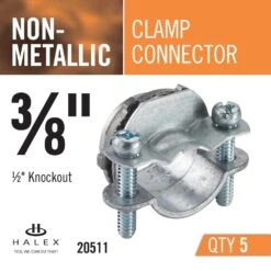 3/8 In. Non-Metallic (NM) Twin-Screw Cable Clamp Connectors (5-Pack) 9 3/8 In. Non-Metallic (NM) Twin-Screw Cable Clamp Connectors (5-Pack) -Household Items Sales 08e50562170c5d5e8232ccba73a9bf02 1800x1800