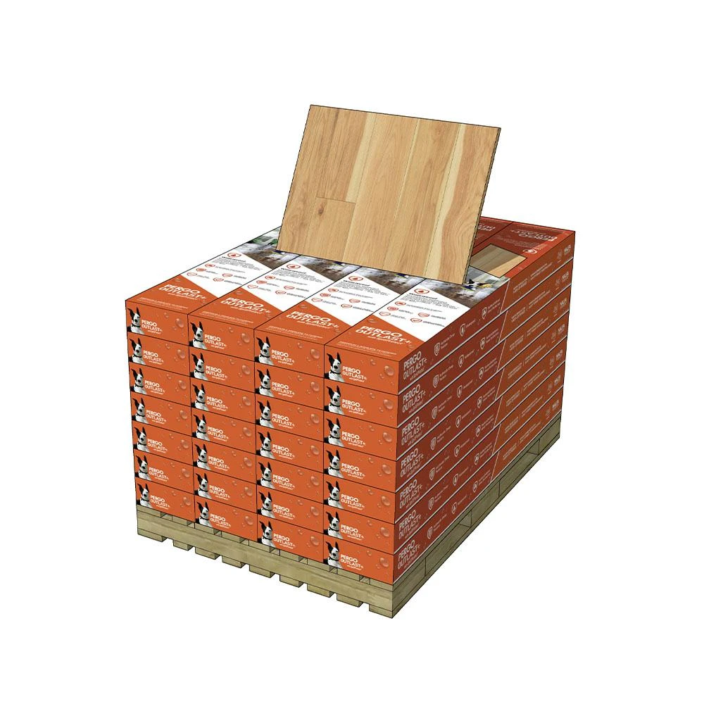 Pergo Outlast+ Waterproof Arden Blonde Hickory 10 Mm T X 6.14 In. W X 47.24 In. L Laminate Flooring (451.36 Sq. Ft. / Pallet) 5 Pergo Outlast+ Waterproof Arden Blonde Hickory 10 Mm T X 6.14 In. W X 47.24 In. L Laminate Flooring (451.36 Sq. Ft. / Pallet) - Image 3
