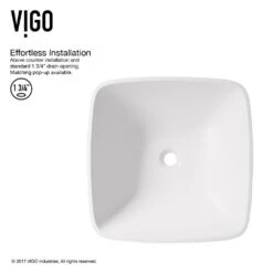 VIGO Hyacinth Handmade Countertop White Matte Stone Square Vessel Bathroom Sink In Matte White -Household Items Sales 0abcc1636559532c96f33485e5386e4d 1800x1800