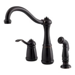 Marielle Single-Handle Side Sprayer Kitchen Faucet In Tuscan Bronze