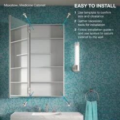 Maxstow 20 In. X 24 In. Frameless Surface-Mount Aluminum Medicine Cabinet 22 Maxstow 20 In. X 24 In. Frameless Surface-Mount Aluminum Medicine Cabinet -Household Items Sales 0c94be6aee65748435562fbf8f326c3b 1800x1800