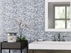 Multi Gray Polished Porcelain Penny Mosaic -Household Items Sales 100837038 context 1800x1800