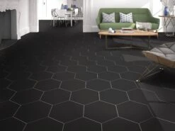 Opal Black Porcelain Tile 11 Opal Black Porcelain Tile -Household Items Sales 100888619 vendor0918 opal black hexagon porcelain tile living room 1800x1800