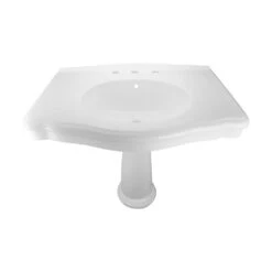 Darbyshire 33-1/2 In. Pedestal Combo Bathroom Sink In White With Overflow -Household Items Sales 10561674d5f9b736c5278fd39b9f33bd 1800x1800