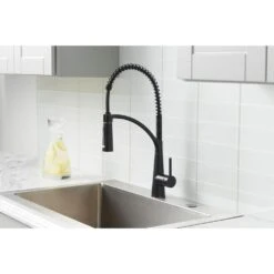Brenner Commercial Style Single-Handle Pull-Down Sprayer Kitchen Faucet In Oil Rubbed Bronze Finish -Household Items Sales 1232de5211bdd63118c979f679986df9 1800x1800