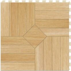 Perfection Floor Tile Bordeaux Wood Collection Bordeaux Maple/Satin 20-in X 20-in Water Resistant Interlocking Luxury Flooring (16.7-sq Ft) -Household Items Sales 14125267 4f501b32 225a 42ce a6fe 5be8f1056cda 1800x1800