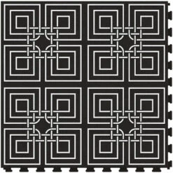 Perfection Floor Tile Geo Collection Deco Zag/Satin 20-in X 20-in Water Resistant Interlocking Luxury Flooring (16.7-sq Ft) -Household Items Sales 14863912 1d860af3 743e 4cd5 8059 1ad21e90a959 1800x1800