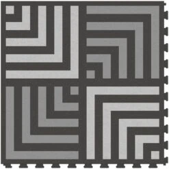 Perfection Floor Tile Geo Collection Deco Zag/Satin 20-in X 20-in Water Resistant Interlocking Luxury Flooring (16.7-sq Ft) -Household Items Sales 14863916 ba15f8b8 ebbc 4709 aa7f 3978b90ae557 1800x1800