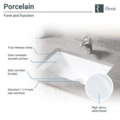 Rene Undermount Porcelain Bathroom Sink In White With Pop-Up Drain In Chrome -Household Items Sales 1699a8aa0980ea6bad57cdea511221b4 b888704d a685 4aae 8c54 79311d72fb57 1800x1800