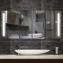 60 in. X 28 In. White LED Lighted Wall Mirror With Rock Switch -Household Items Sales 16decd58acbf8c078cd4bd81c2f36001 1800x1800