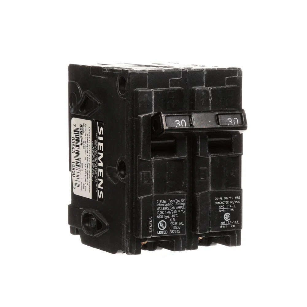 30 Amp Double-Pole Type QP Circuit Breaker 5 30 Amp Double-Pole Type QP Circuit Breaker - Image 3