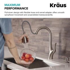 Merlin Single-Handle Pull-Down Sprayer Kitchen Faucet With Dual Function Sprayhead In Spot Free Stainless Steel -Household Items Sales 174ff1503b3eed042c5a1ee847f17691 1800x1800