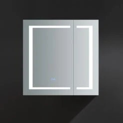 Spazio 30 In. W X 30 In. H Recessed Or Surface Mount Medicine Cabinet With LED Lighting And Mirror Defogger -Household Items Sales 179982b033c80e20d4736ae7e788967f 1800x1800