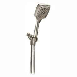 Everly 4-Spray 4.4 In. Single Wall Mount Handheld Shower Head In Brushed Nickel