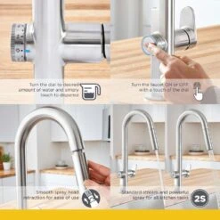 Beale MeasureFill Touch Single-Handle Pull-Down Sprayer Kitchen Faucet In Stainless Steel -Household Items Sales 18928c81296291349f106ecbebd4ff17 1800x1800