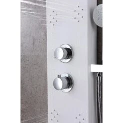 ANZZI Swan White 6-Spray Shower Panel System (Valve Included) -Household Items Sales 191042003521 09063691 1800x1800
