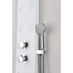 ANZZI Swan White 6-Spray Shower Panel System (Valve Included) -Household Items Sales 191042003521 09063693 1800x1800