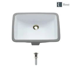 Rene Undermount Porcelain Bathroom Sink In White With Pop-Up Drain In Brushed Nickel -Household Items Sales 1c3ec2ba6a5e5b121dae6dbf8154d5a1 1800x1800