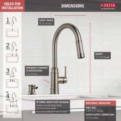 Allentown Single-Handle Pull-Down Sprayer Kitchen Faucet With Soap In SpotShield Stainless -Household Items Sales 1f9930e97787949017b5b07dd8975f78 1800x1800