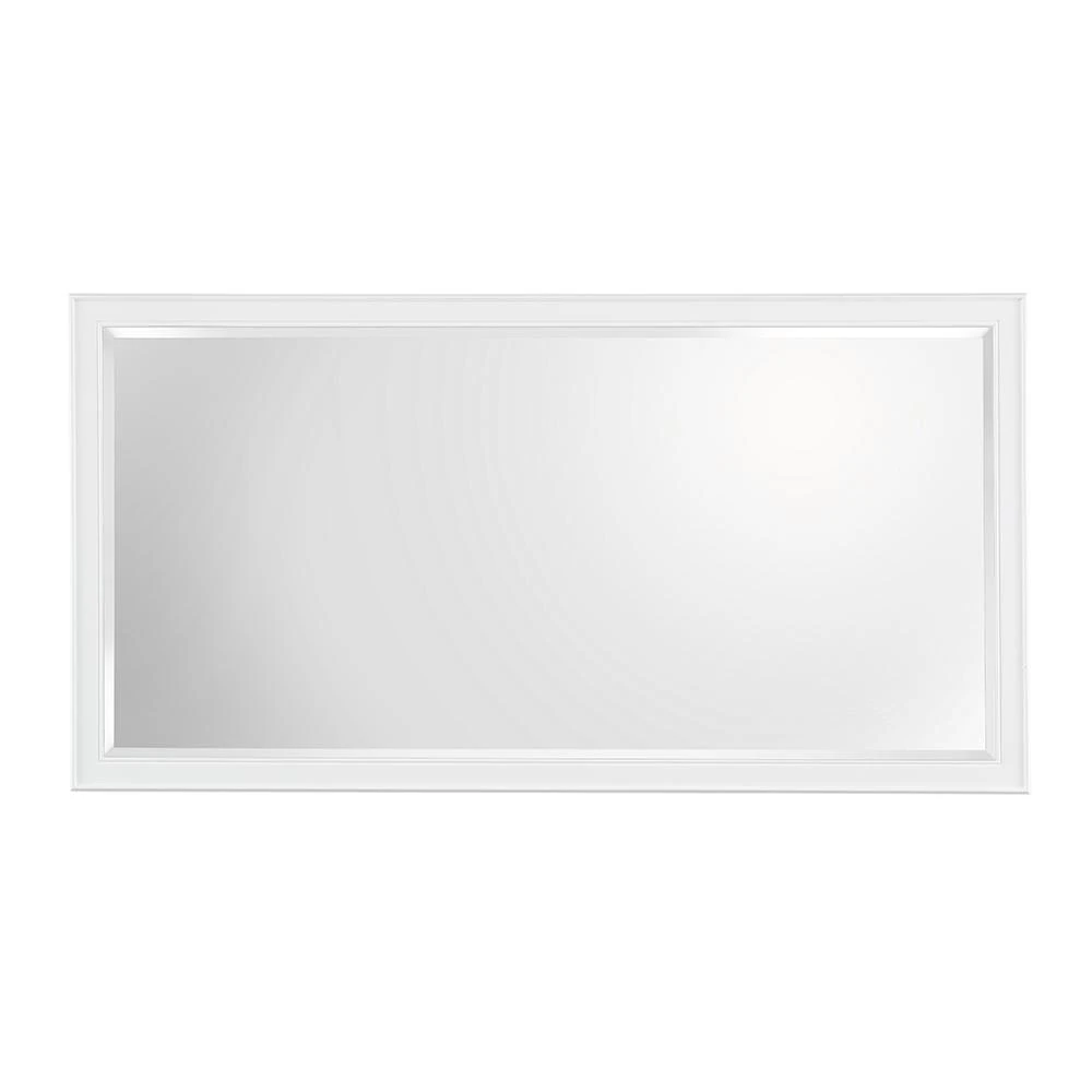 60 In. W X 31 In. H Framed Rectangular Bathroom Vanity Mirror In Grey 11 60 In. W X 31 In. H Framed Rectangular Bathroom Vanity Mirror In Grey - Image 9