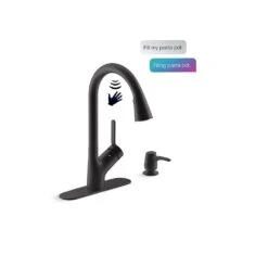 Setra Single-Handle Touchless Pull-Down Sprayer Kitchen Faucet In Matte Black -Household Items Sales 21f1e62bada62371ce2959543317a0df 9dfbcd9b 3f0a 43e1 9bcd 4d8096dbc2ff 1800x1800