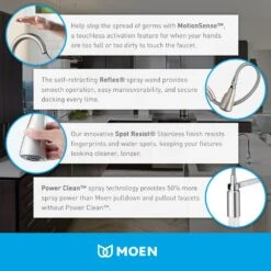 Arbor Single-Handle Pull-Down Sprayer Touchless Kitchen Faucet With MotionSense In Spot Resist Stainless -Household Items Sales 242977b0e27f1534171f7b771a7a437f 1800x1800