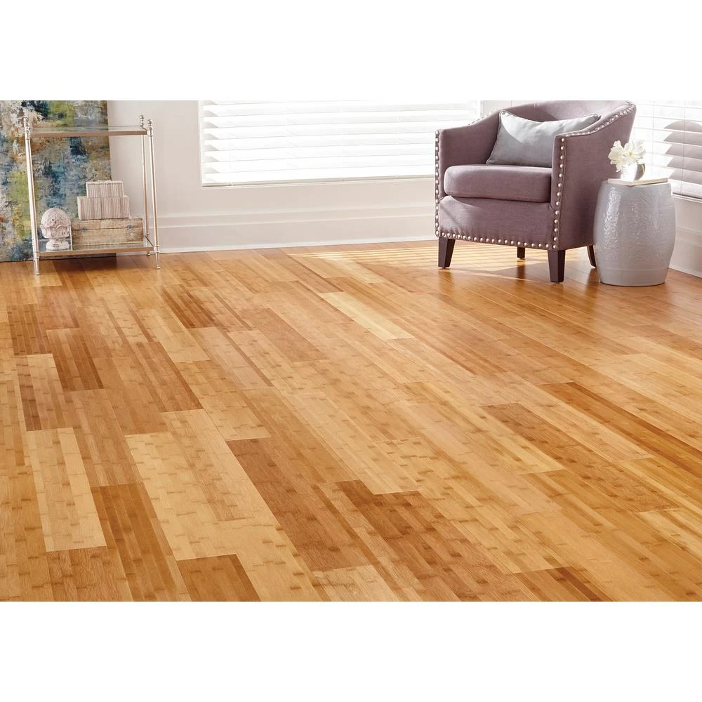 Home Decorators Collection Horizontal Toast 3/8 In. T X 5 In. W X 38.59 In. L Engineered Click Bamboo Flooring 4 Home Decorators Collection Horizontal Toast 3/8 In. T X 5 In. W X 38.59 In. L Engineered Click Bamboo Flooring - Image 2