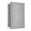 16 In. W X 26 In. H X 5 In. D Framed Single Door Recessed Metro Beaded Bathroom Medicine Cabinet In Silver 1 16 In. W X 26 In. H X 5 In. D Framed Single Door Recessed Metro Beaded Bathroom Medicine Cabinet In Silver -Household Items Sales 29393e1381a855034614722b5344dcca 1800x1800