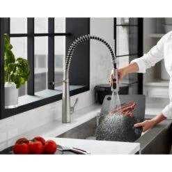 Simplice Single-Handle Pull-Down Sprayer Kitchen Faucet In Vibrant Stainless -Household Items Sales 2ab3cda7f326d3caf0998f6c9f963a1c 1800x1800