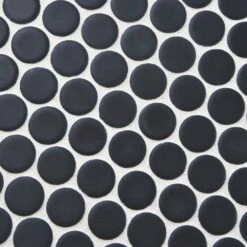 Merola Tile Hudson Penny Round Matte Black 12 In. X 12-5/8 In. X 5 Mm Porcelain Mosaic Tile (10.74 Sq. Ft. / Case) -Household Items Sales 2adb887e0cf26e2d1adc61ef03d8bc5f 1800x1800