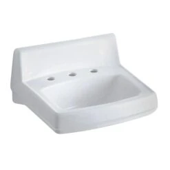 KOHLER Greenwich Wall-Mount Vitreous China Bathroom Sink In White With Overflow Drain
