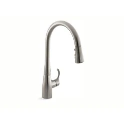 Simplice Single-Handle Pull-Down Sprayer Kitchen Faucet With DockNetik And Sweep Spray In Vibrant Stainless