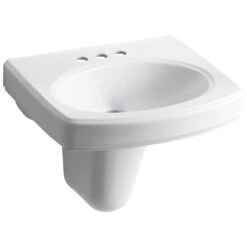 KOHLER Pinoir Wall-Mount Vitreous China Bathroom Sink In White With Overflow Drain -Household Items Sales 2e7135af7de4f89e67bf62f13b34770c 1800x1800