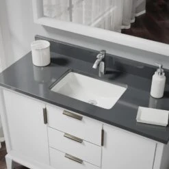 Rene Undermount Porcelain Bathroom Sink In White With Pop-Up Drain In Chrome -Household Items Sales 2fc11582c55e4062bf3b357b6b959472 1800x1800