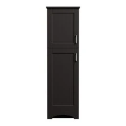 MagickWoods Elements Brighton 18"W X 22"D X 60"H Dark Chocolate Linen Cabinet -Household Items Sales 30204 frontview mw 1800x1800