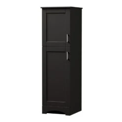 MagickWoods Elements Brighton 18"W X 22"D X 60"H Dark Chocolate Linen Cabinet -Household Items Sales 30204 rightview mw 1800x1800