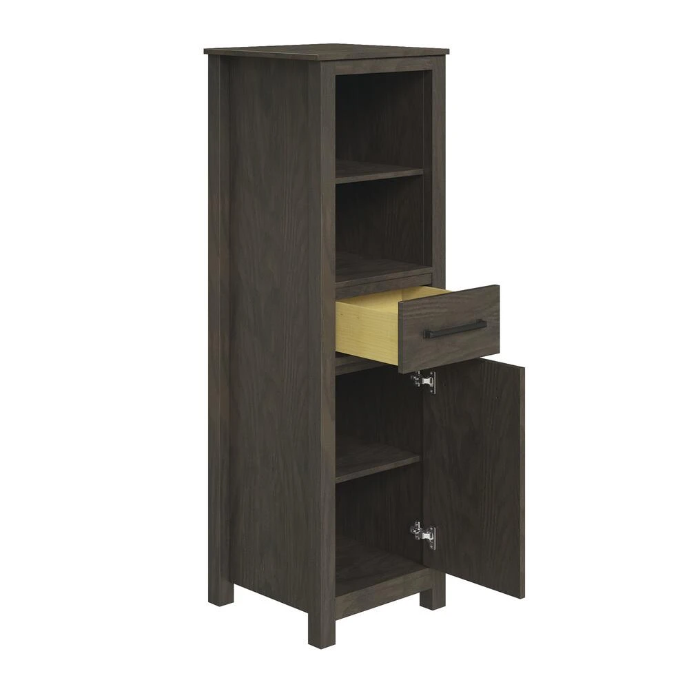 MagickWoods Allerton 19"W X 18-1/2"D X 60"H Smoked Gray Linen Cabinet 11 MagickWoods Allerton 19"W X 18-1/2"D X 60"H Smoked Gray Linen Cabinet - Image 9