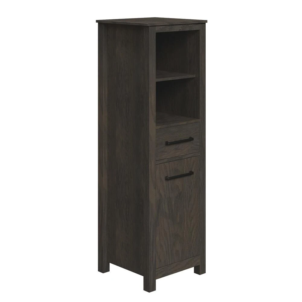 MagickWoods Allerton 19"W X 18-1/2"D X 60"H Smoked Gray Linen Cabinet 4 MagickWoods Allerton 19"W X 18-1/2"D X 60"H Smoked Gray Linen Cabinet - Image 2