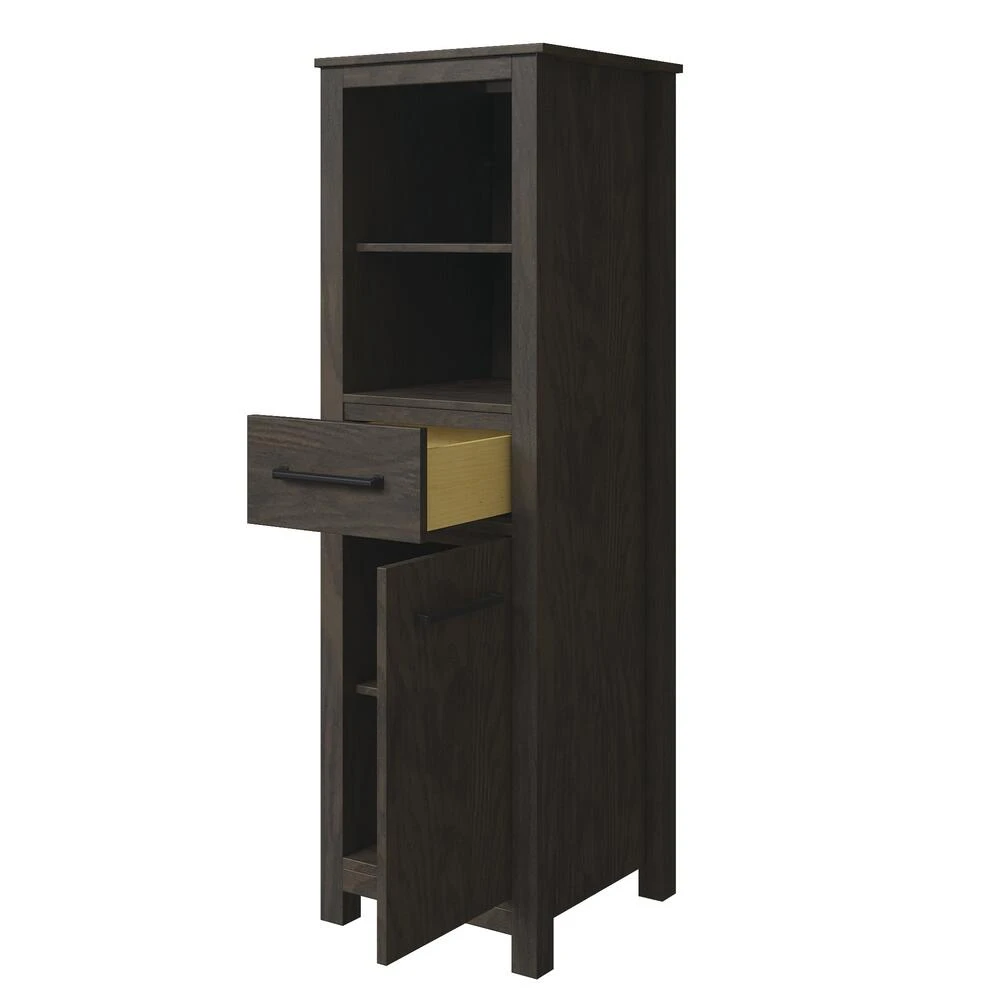 MagickWoods Allerton 19"W X 18-1/2"D X 60"H Smoked Gray Linen Cabinet 12 MagickWoods Allerton 19"W X 18-1/2"D X 60"H Smoked Gray Linen Cabinet - Image 10